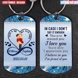 Personalized Couple Stainless Keychain - Gift Idea For Couple