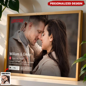 Couple Romantic Love Story-Personalized Poster-Anniversary Gift For Him, For Her