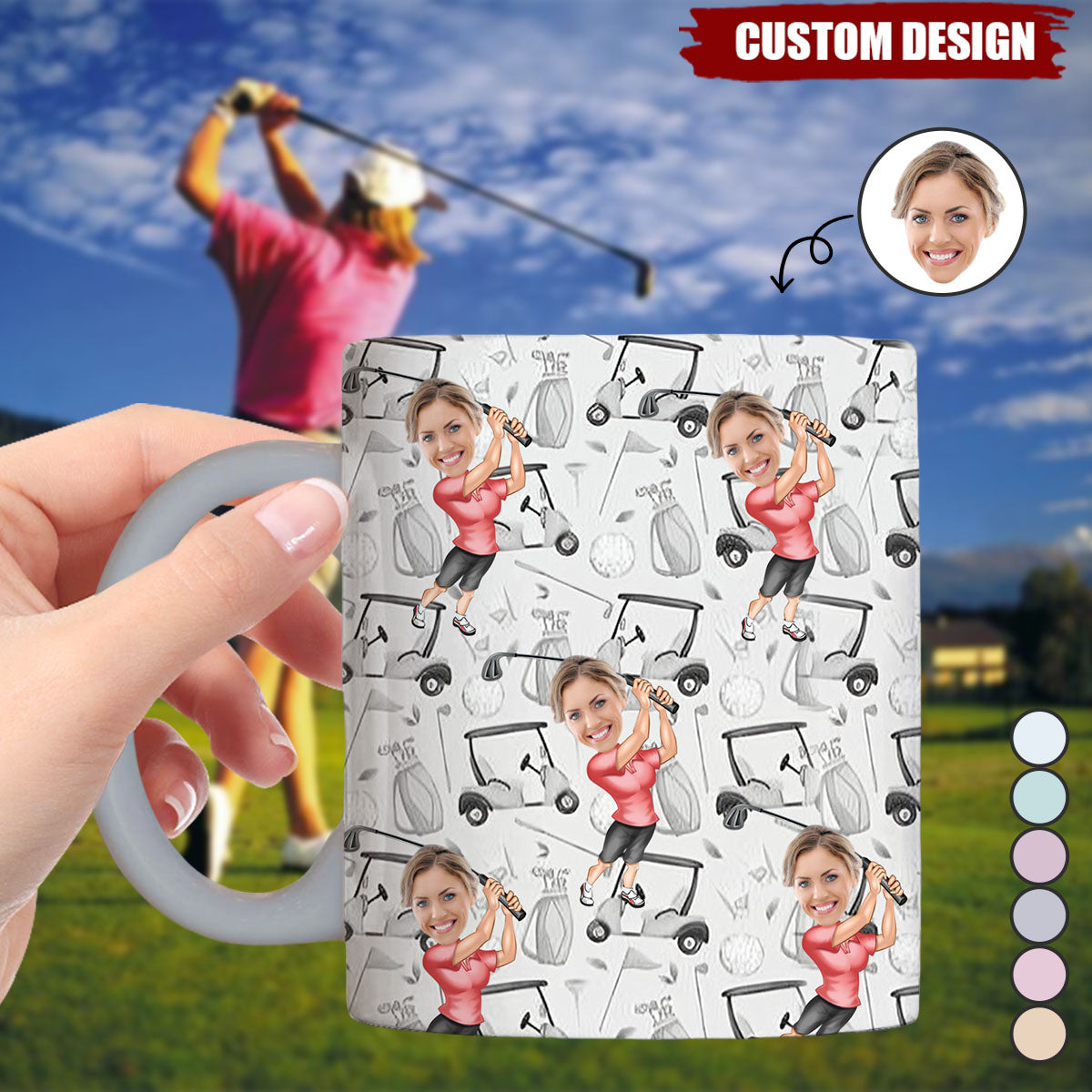 The Best Gift For Golf Dad, Uncle, Husband... - Personalized Golf Mug