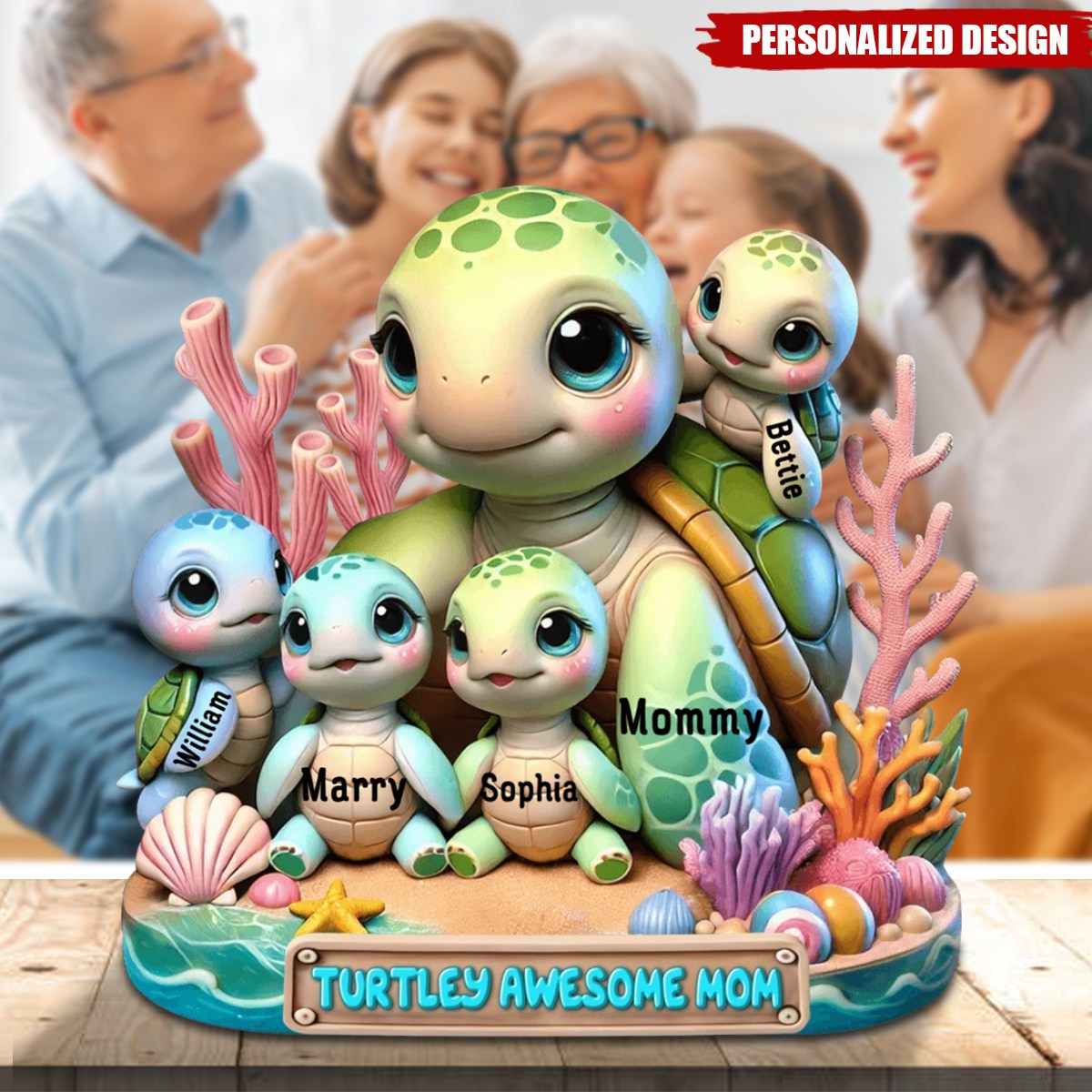 Awesome Mom-Personalized Plaque-Gift For Mom