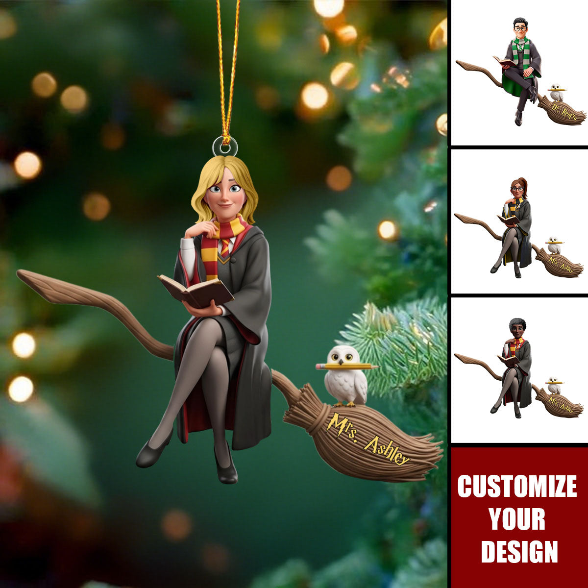 Magic Witch - Personalized Witch Christmas Ornament Gifts For Witch Lovers