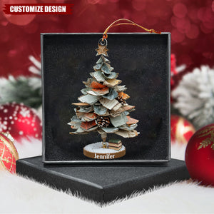 Merry Christmas Book Lovers - Personalized Book Ornament