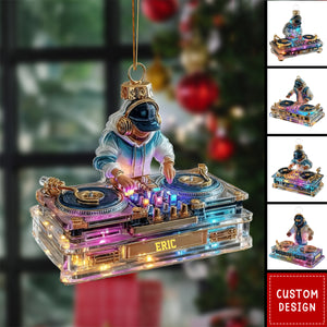 Personalized DJ Booth Design Ornament- Gift For DJ Lovers
