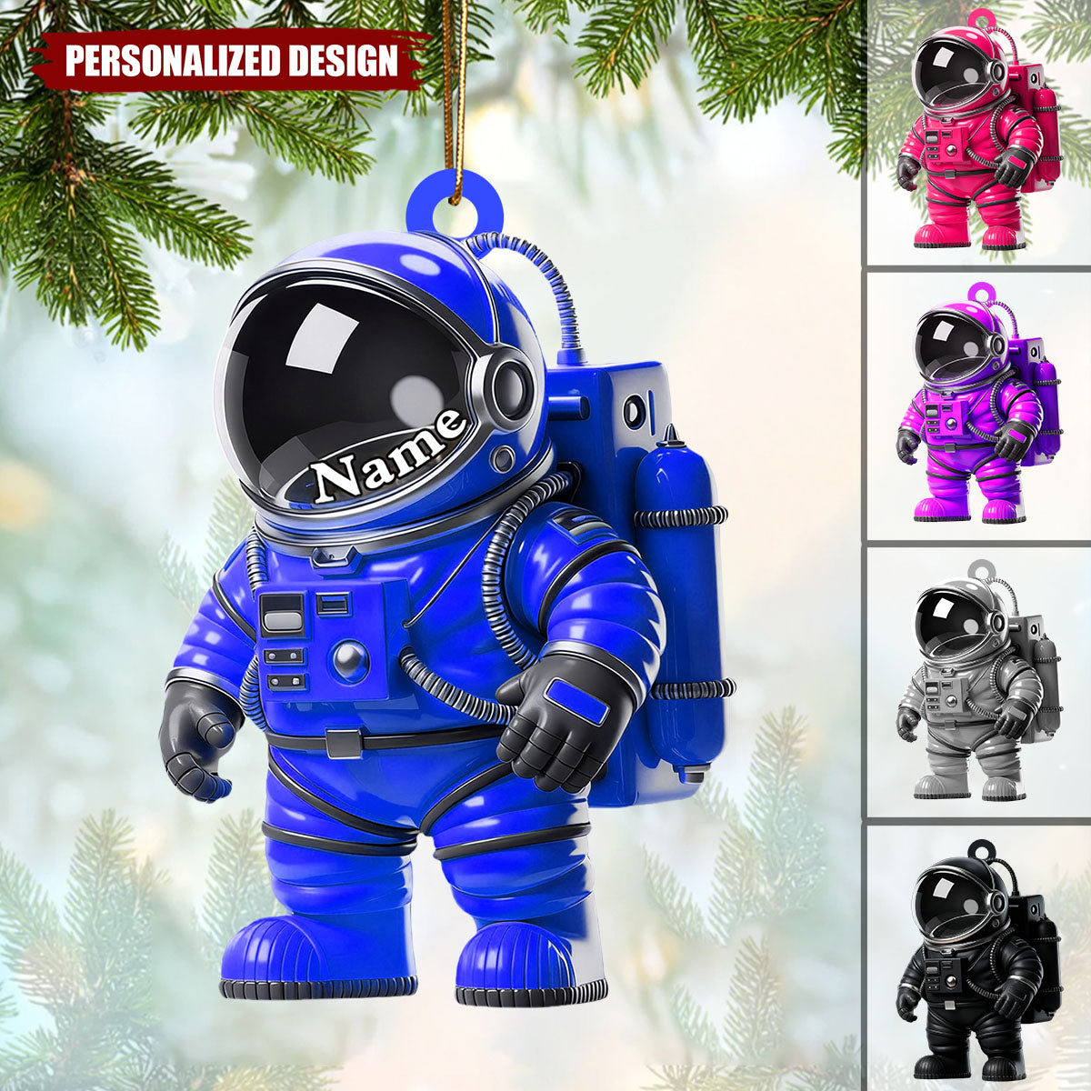 Personalized Astronaut Christmas Ornament-Gift For Astronaut Lover