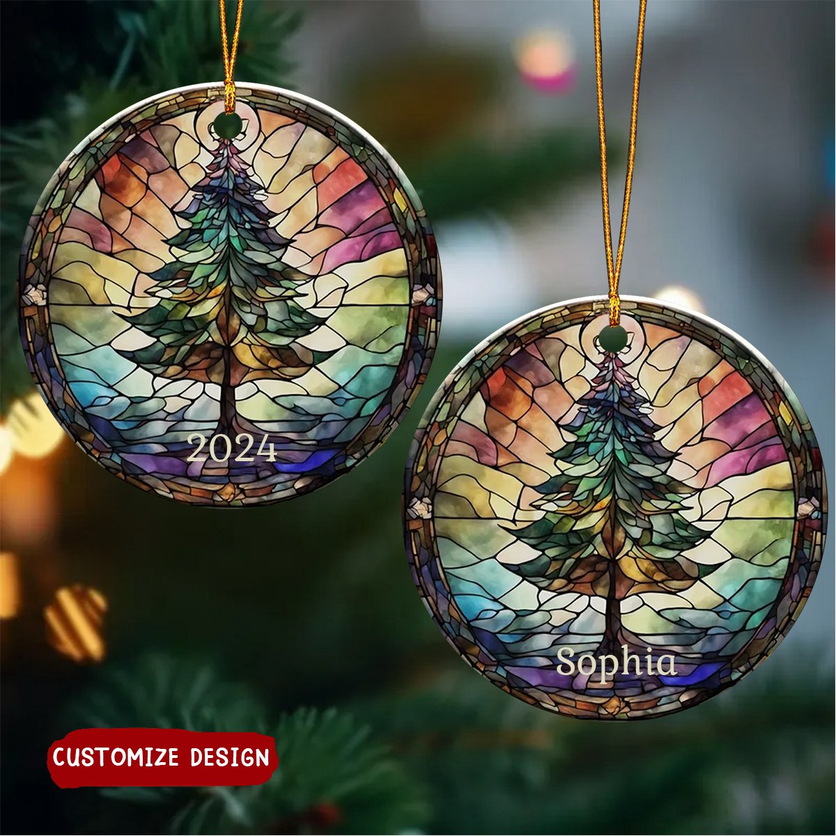 2024 New Release - 🎅🎄Christmas Tree Personalized Ceramic Ornament