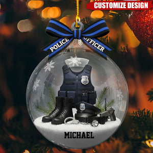 Proud Police Officer - Personalized Police Officer Ornament