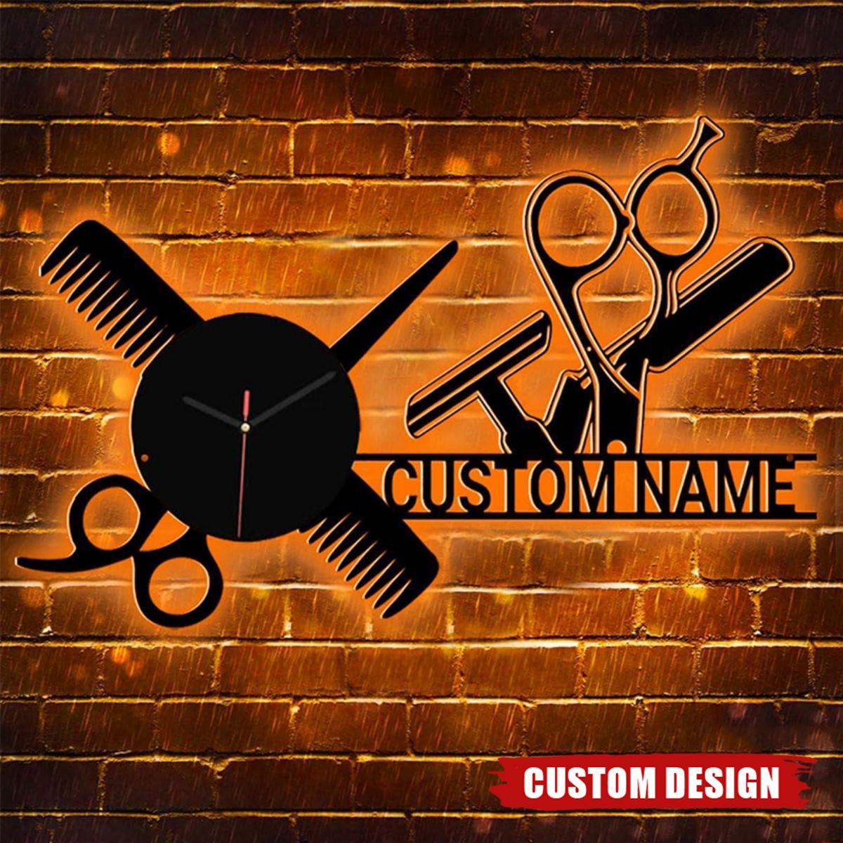 Personalized Hairdresser Clock, Gift For Barber, Hairdresser