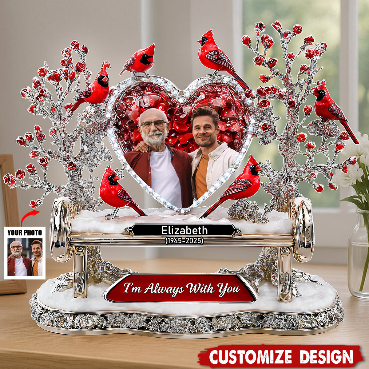 I'm Always With You - Personalized Acrylic Plaque - Memorial Gift For Heaven