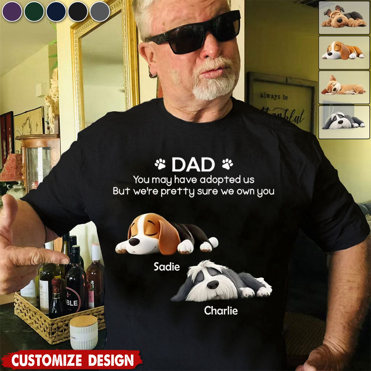 I Own You For Sure - Personalized Unisex T-shirt - Gift For Dog Lovers