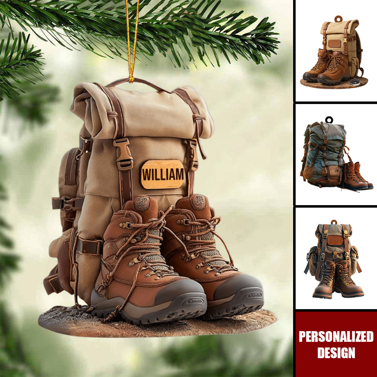 Personalized Hiking Acrylic Ornament-Gift For Hiking Lovers