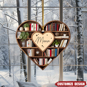 Personalized Christmas Book Tree Name Ornament 2024 New Release
