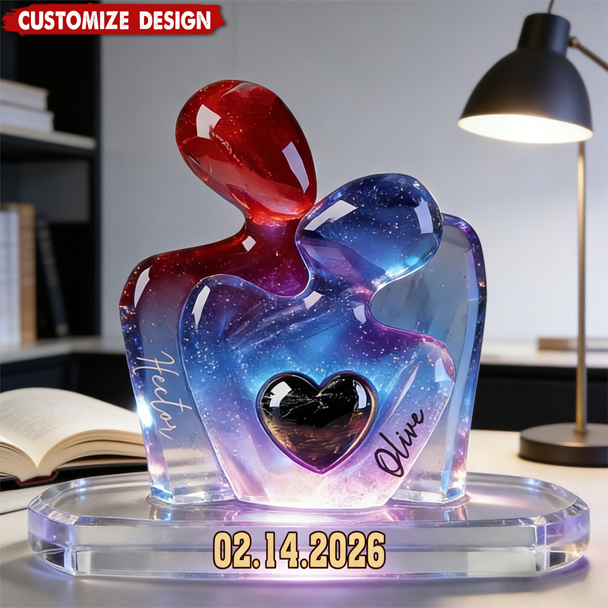 New Release - Personalized Couple Acrylic Plaque - Gift For Couple