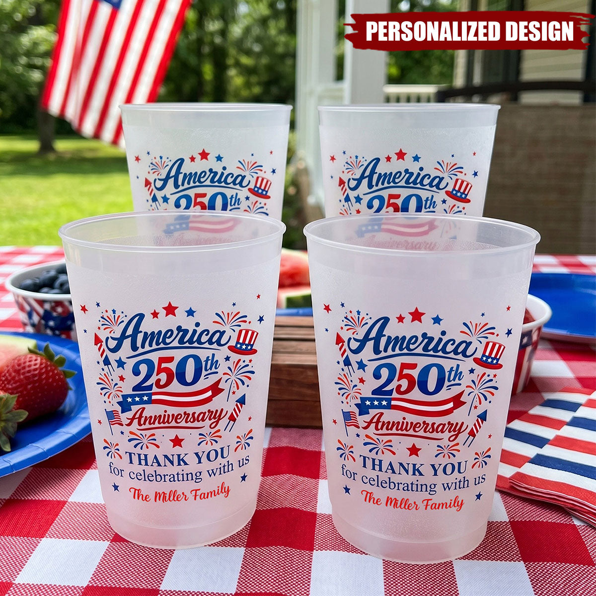 Thank You For Celebrating With Us - Personalized Cups