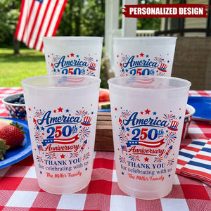 Thank You For Celebrating With Us - Personalized Cups