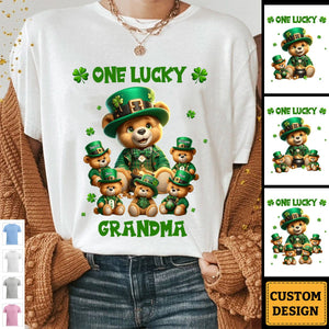 Saint Patrick Day - Personalized Bear Grandma T-Shirt
