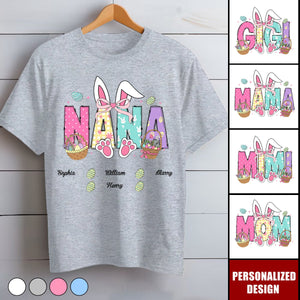 Personalized Easter Bunny T-Shirt-Gift For Grandma
