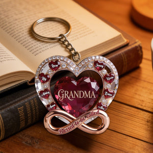 Blessed To Be Called Mom Acrylic Keychain Personalized Gifts For Mom Grandma