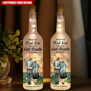 From Our First Kiss - Personalized Custom Bottle Lamp