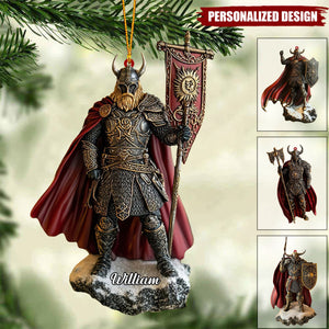 Personalized Viking Knight Acrylic Ornament