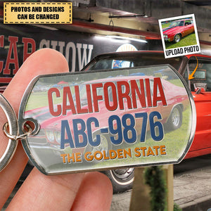 Key To My Car - Personalized Stainless Steel Photo Keychain