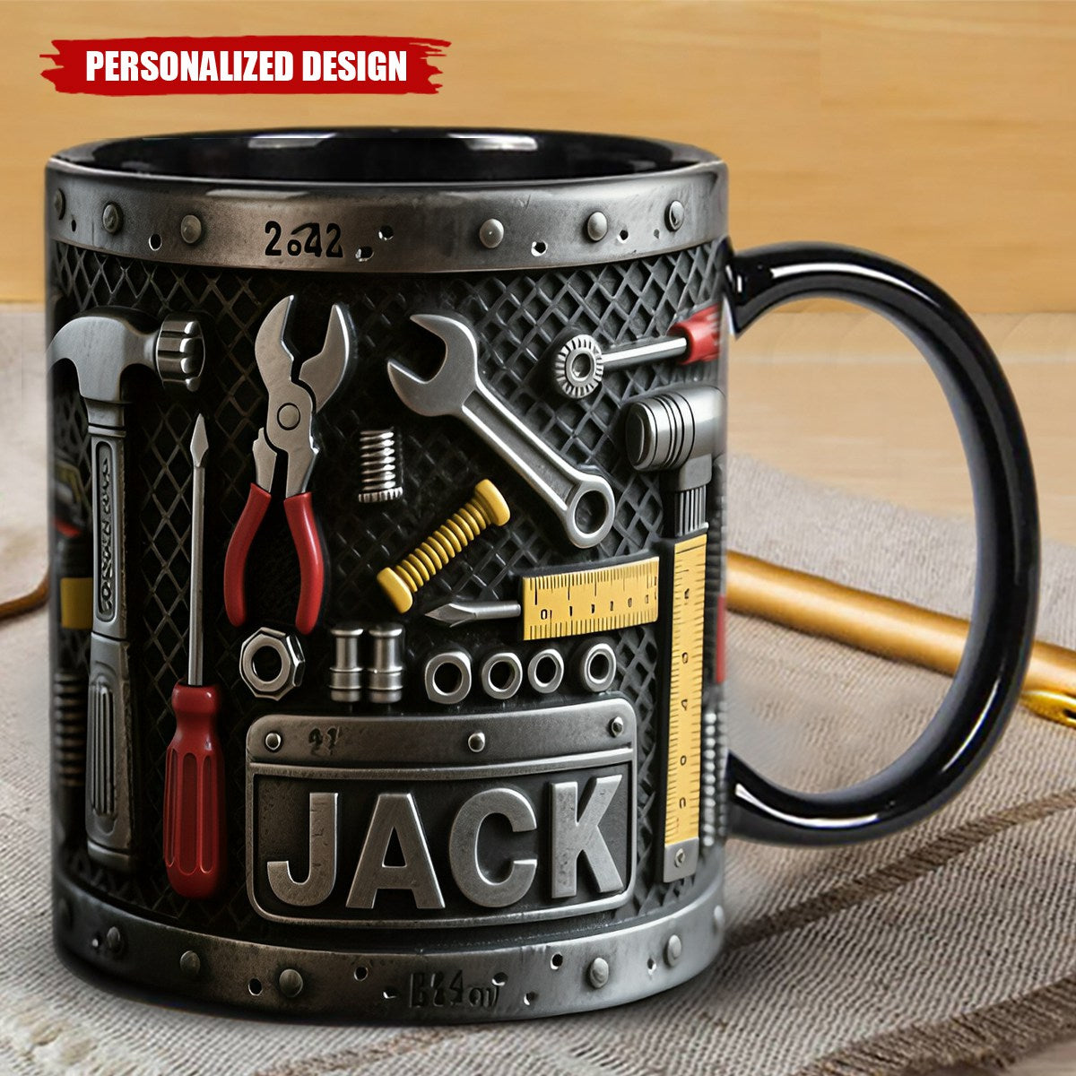 Personalized Toolbox Themed Mug