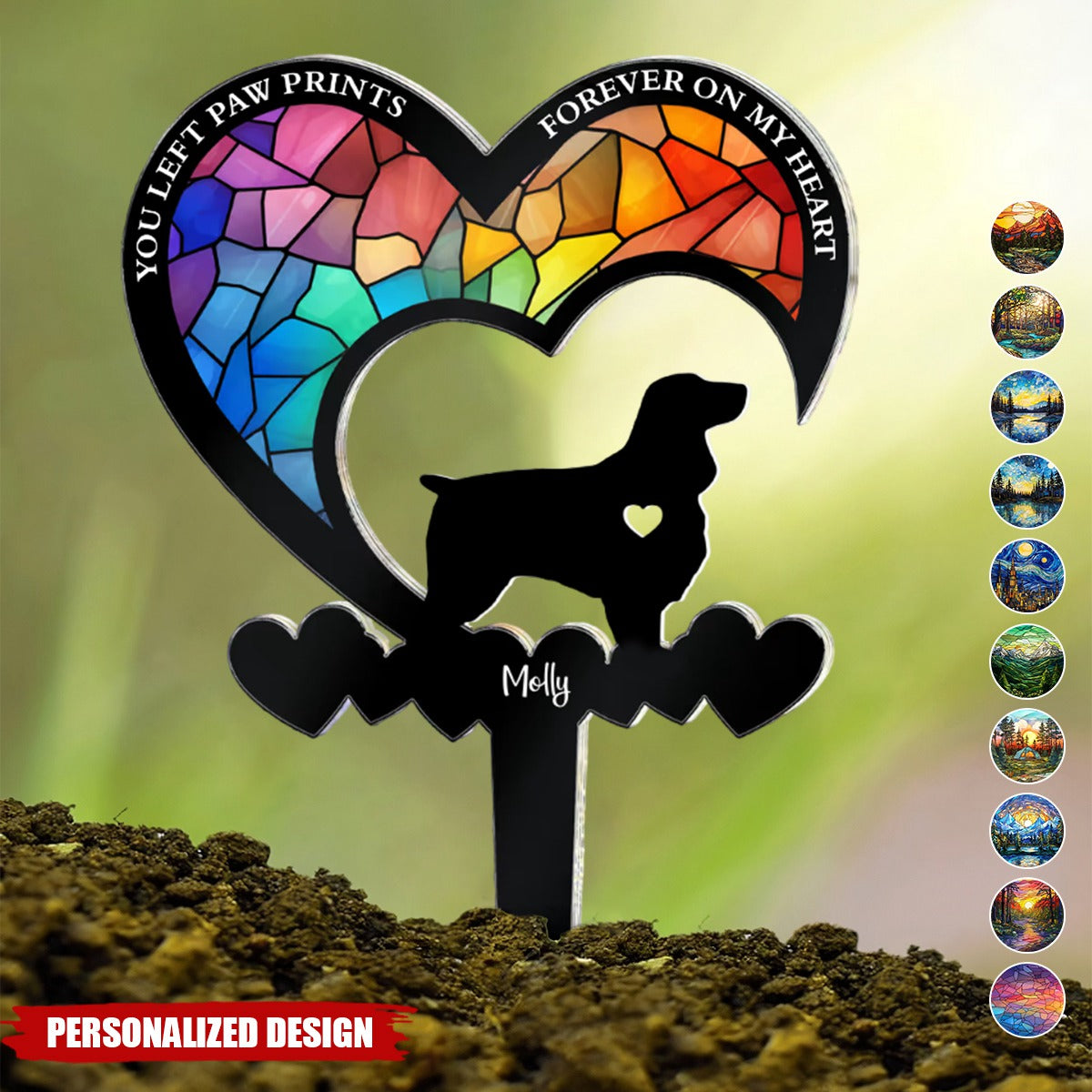 You Were My Favorite Hello & My Hardest Goodbye Dog Loss-Personalized Garden Stake