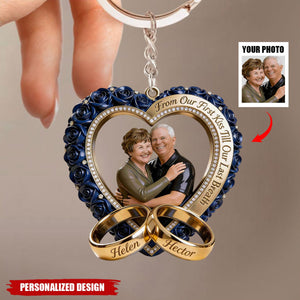 Personalized Upload Image Keychain-Gift For Couple/Family