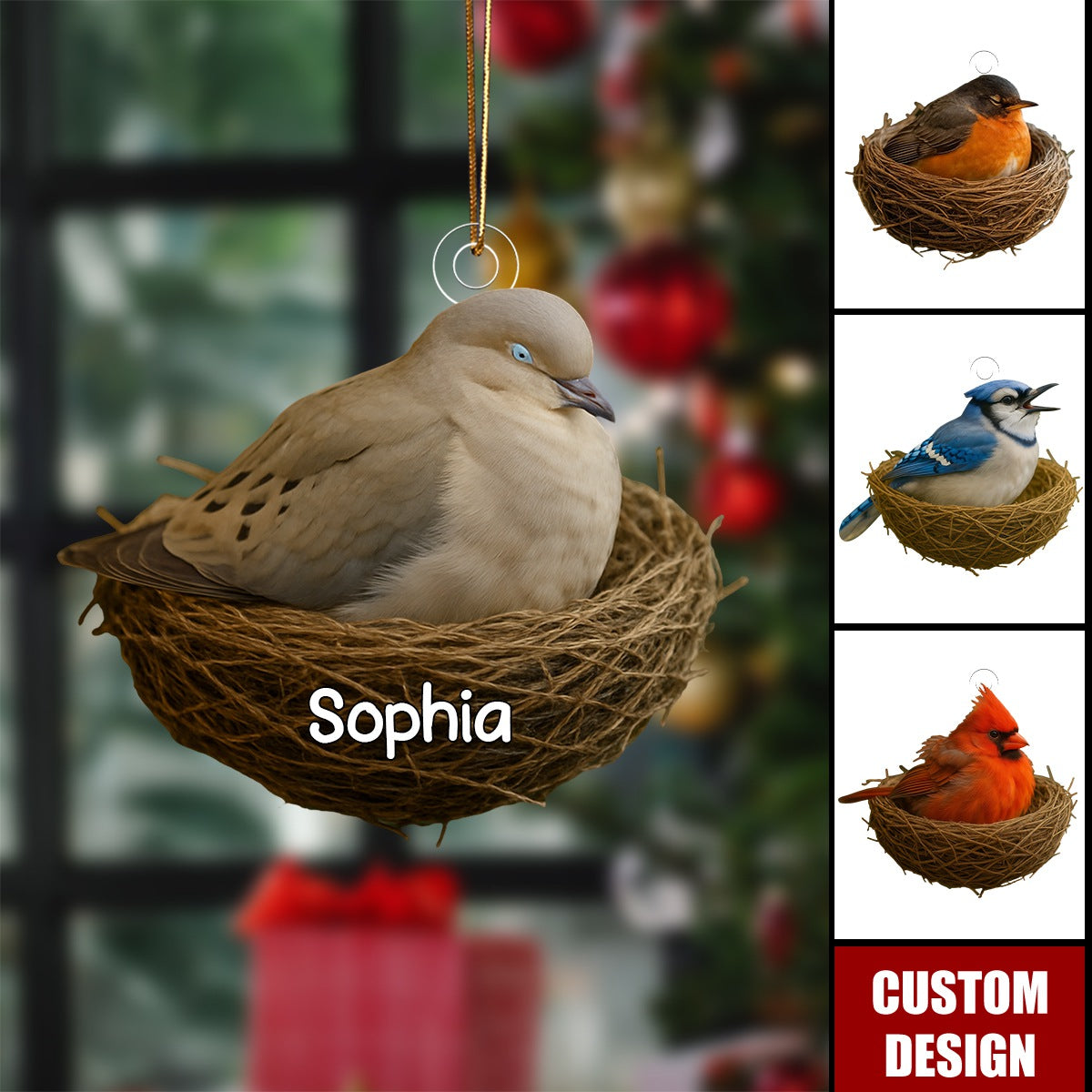 Bird Lover Christmas Tree Ornament