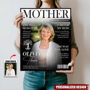 Personalized Mother Magazine Poster-Mother Appreciation Gift