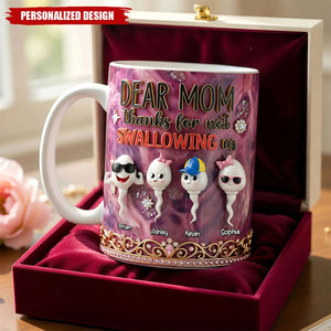 Personalized Funny Sperm Kids Coffee Mug-Gifts For Moms