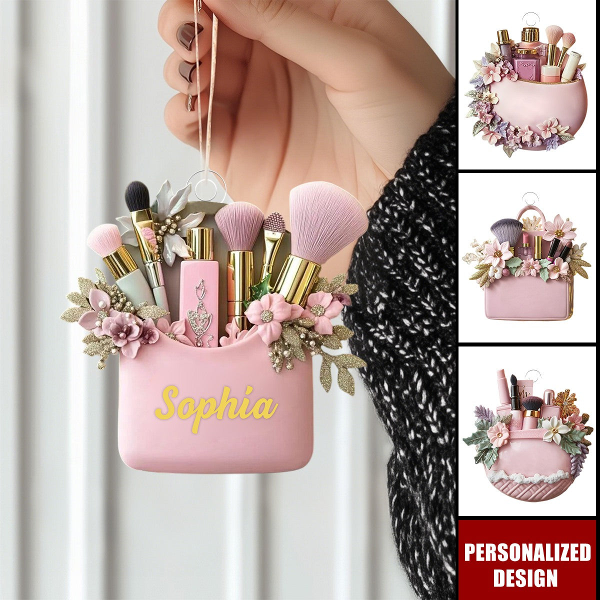 Personalized Makeup Christmas Ornament-Gift For Makeup Lovers