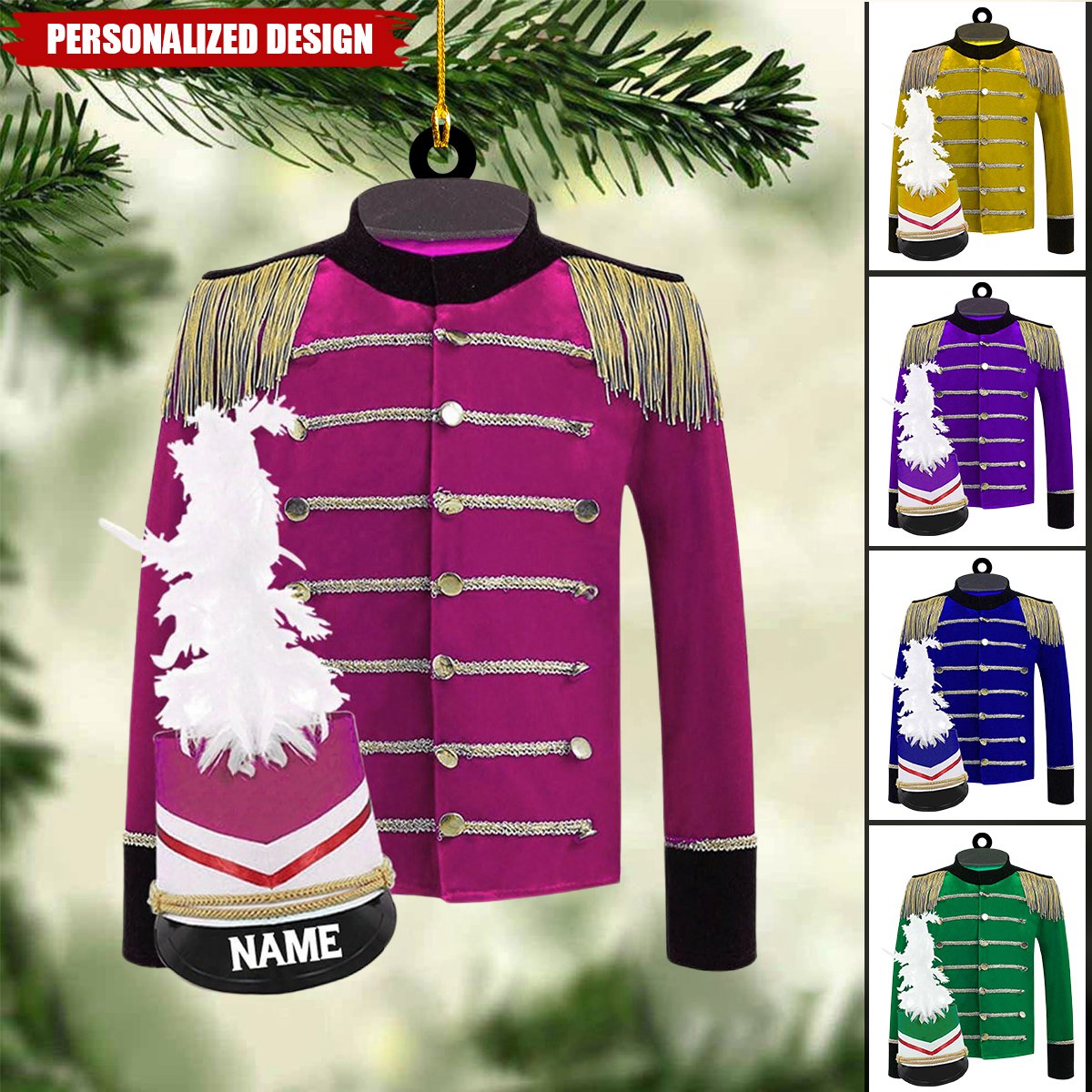Personalized Marching Band Uniform Ornament-Gifts For Marching Band