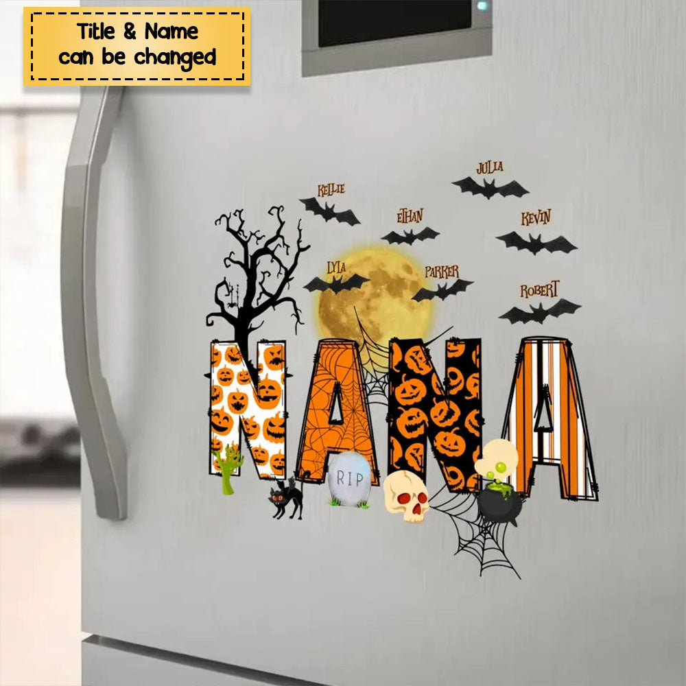 Halloween Grandma - Personalized Custom Decal - Halloween Gift For Grandma, Mom