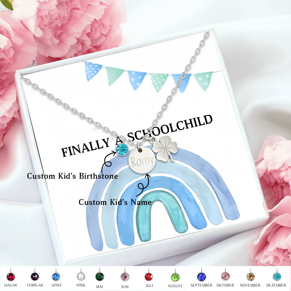 Personalized Schoolchild 2025 Necklace-Back To School Gift