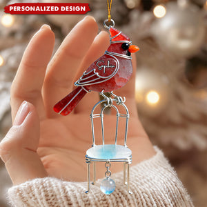 Personalized Cardinal Memorial Ornament-Memorial Gift For Family