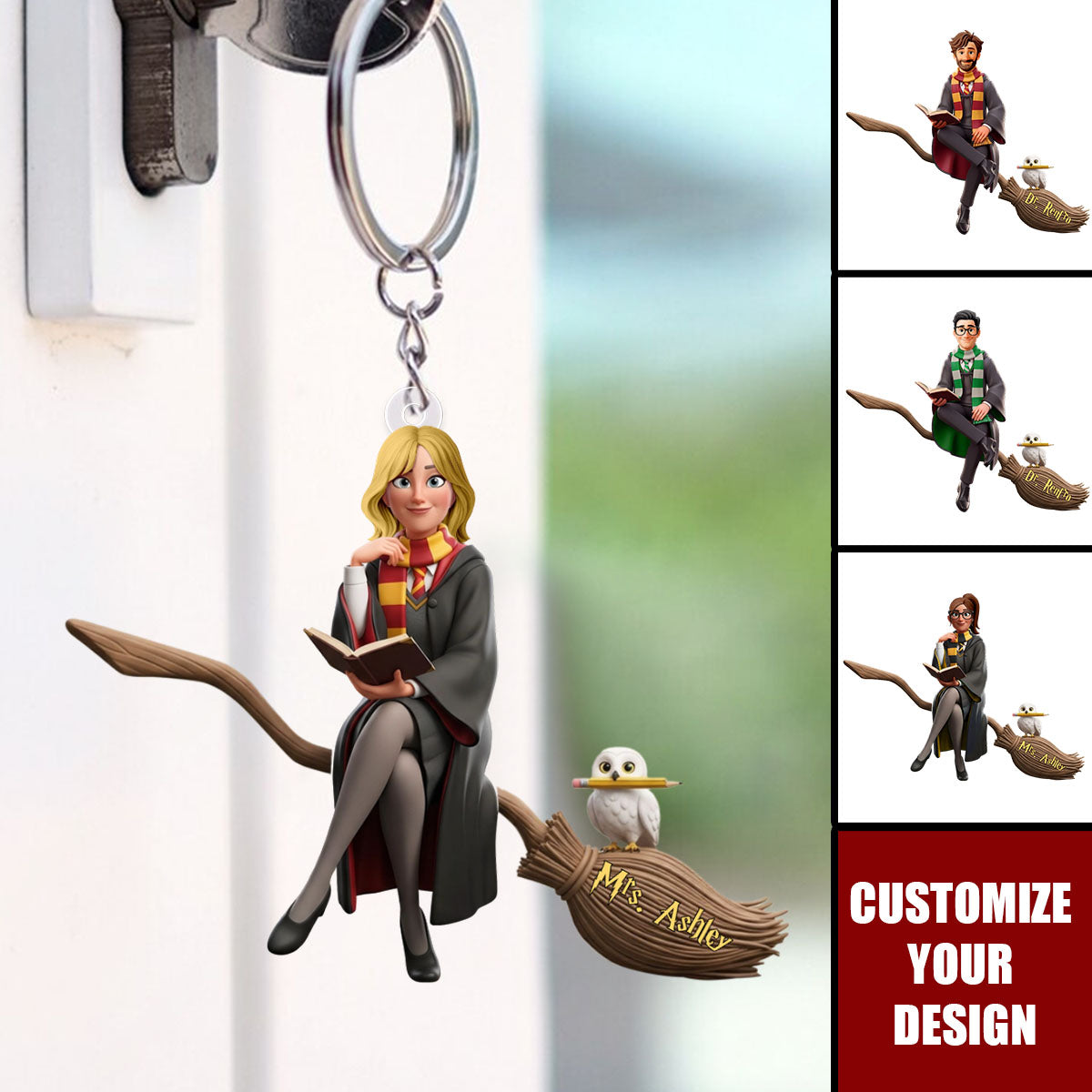 Magic Witch - Personalized Witch Keychain Gifts For Witch Lovers