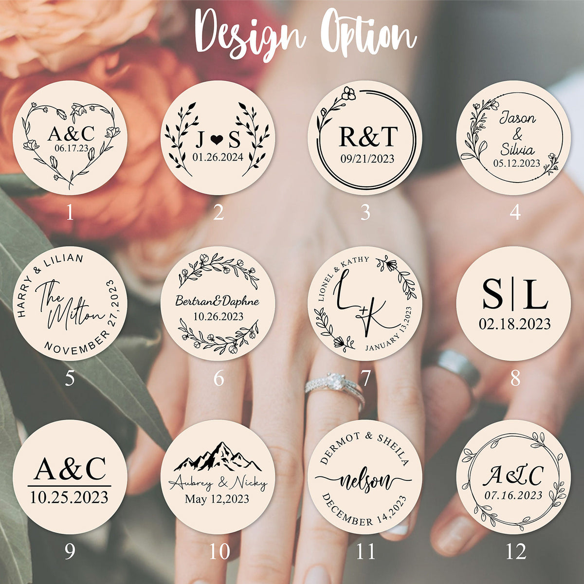 Personalized Round Engagement Wood Ring Box, Gift For Her