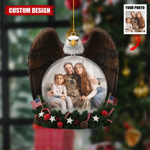 Personalized America Military Appreciation Acrylic Ornament – Photo Gifts For Family