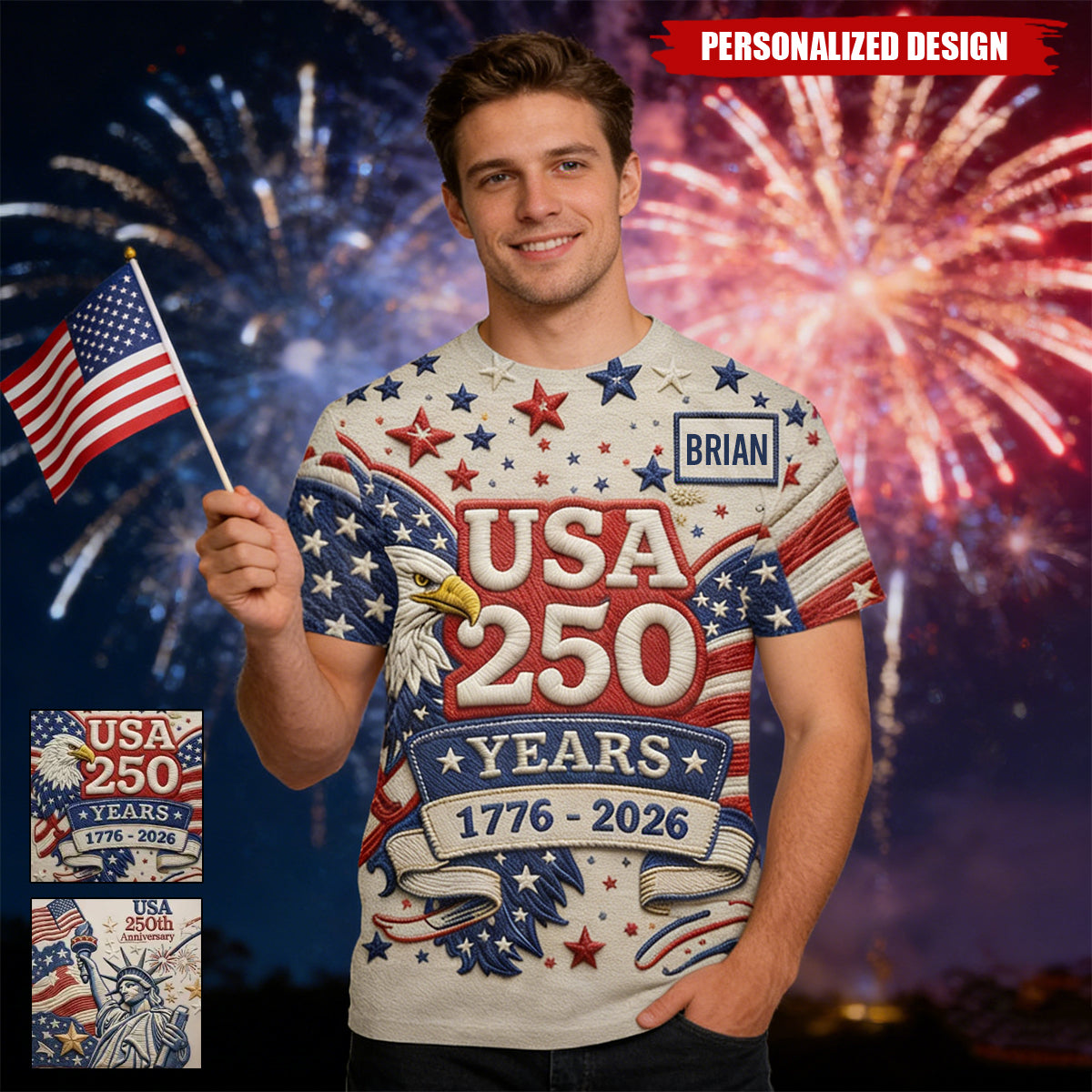 US 250th Anniversary-Personalized T-Shirt/Sweatshirt