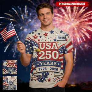US 250th Anniversary-Personalized T-Shirt/Sweatshirt