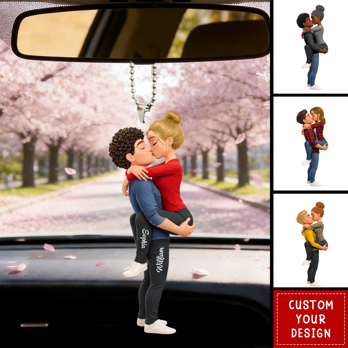 You Are The Missing Piece To My Heart - Personalized Acrylic Car Ornament - Anniversary, Valentine's Day Gift, Gift For Him, Gift For Her