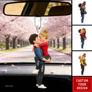 You Are The Missing Piece To My Heart - Personalized Acrylic Car Ornament - Anniversary, Valentine's Day Gift, Gift For Him, Gift For Her