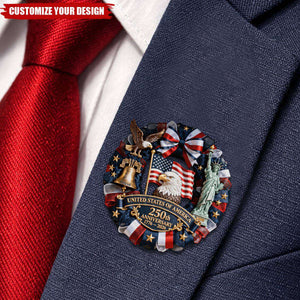 250th Anniversary 1776-2026 Eagle USA Semiquincentennial Patriotic Pin