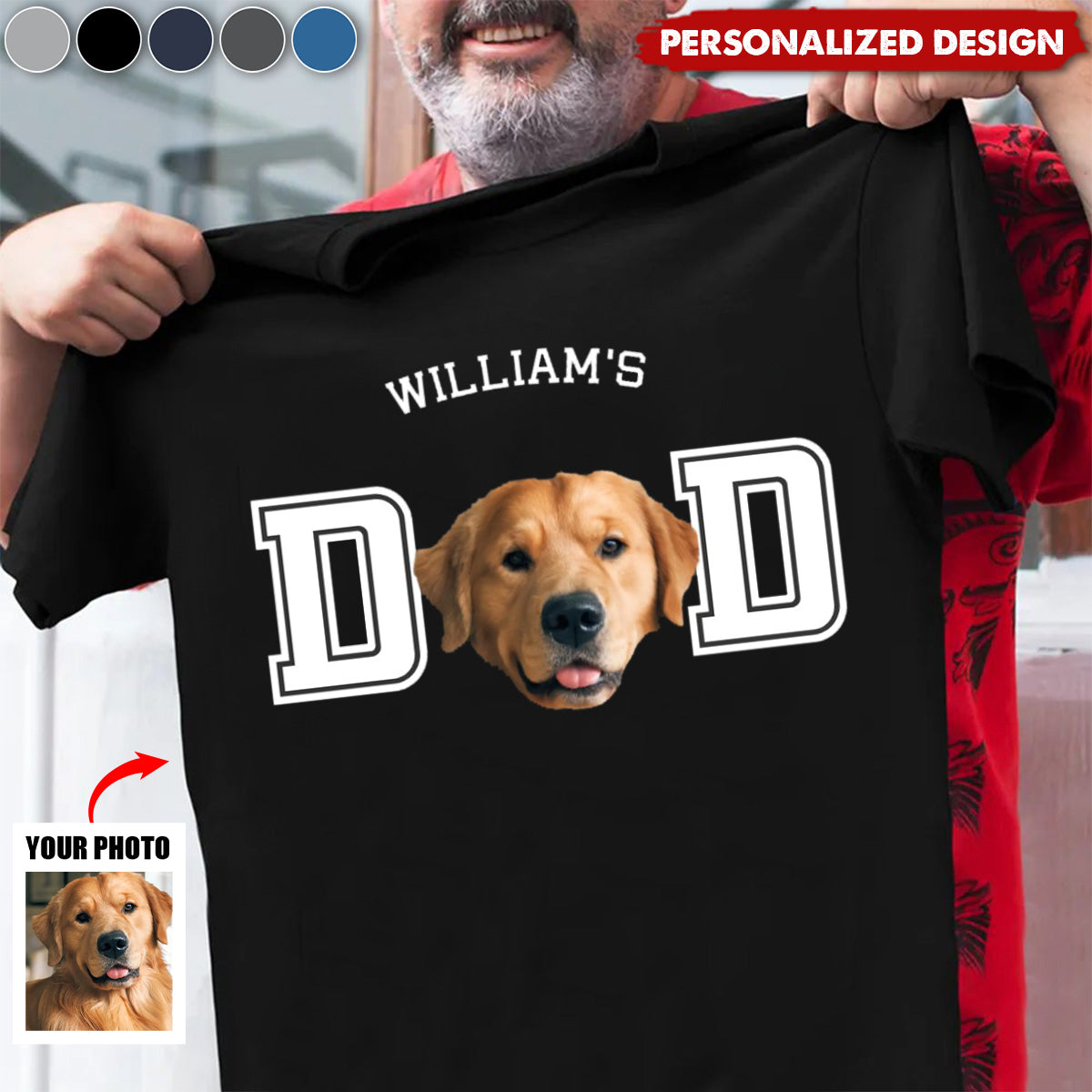 Personalized Photo Dog Cat Dad Shirt