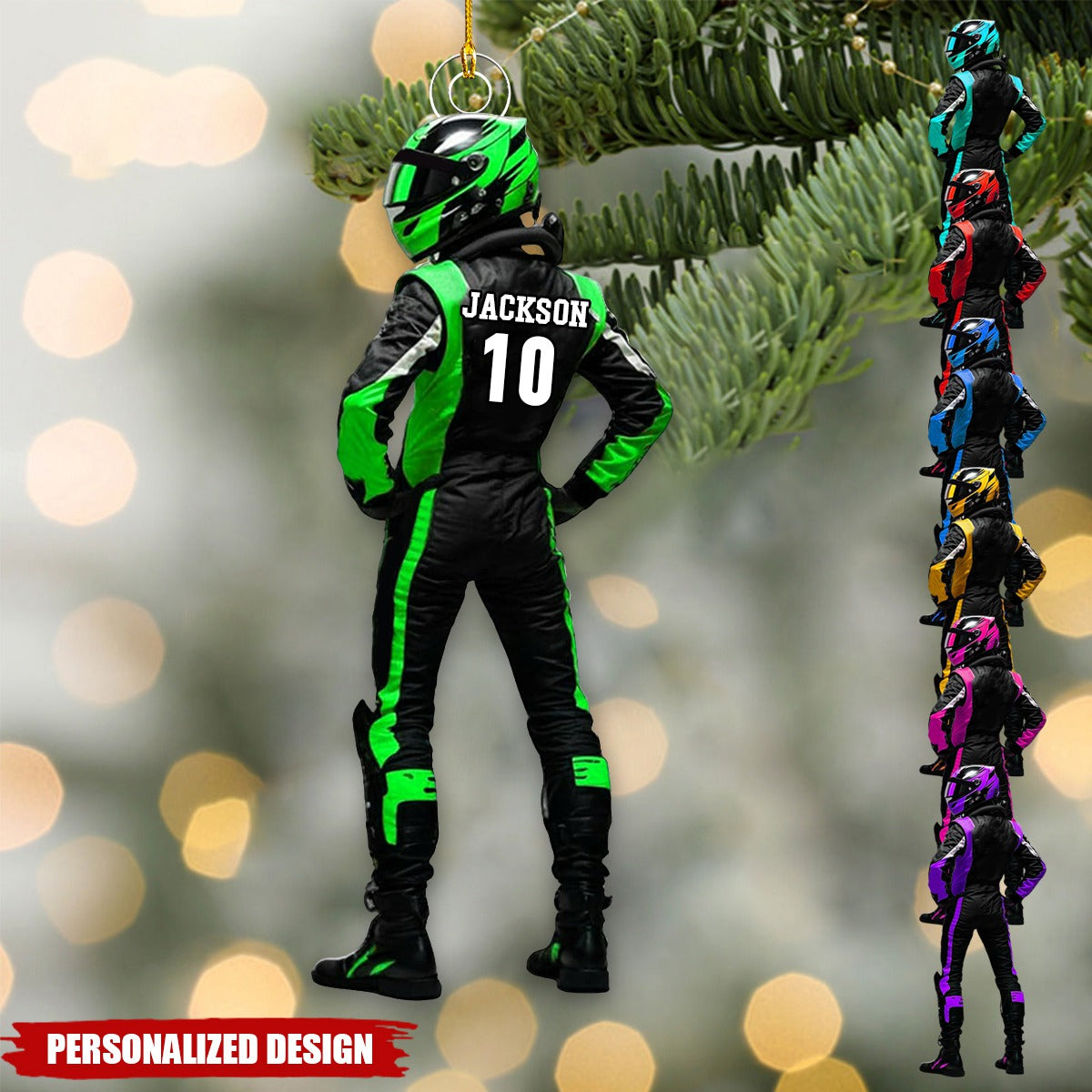 Personalized Racer Ornaments-Gifts For Racing Lovers