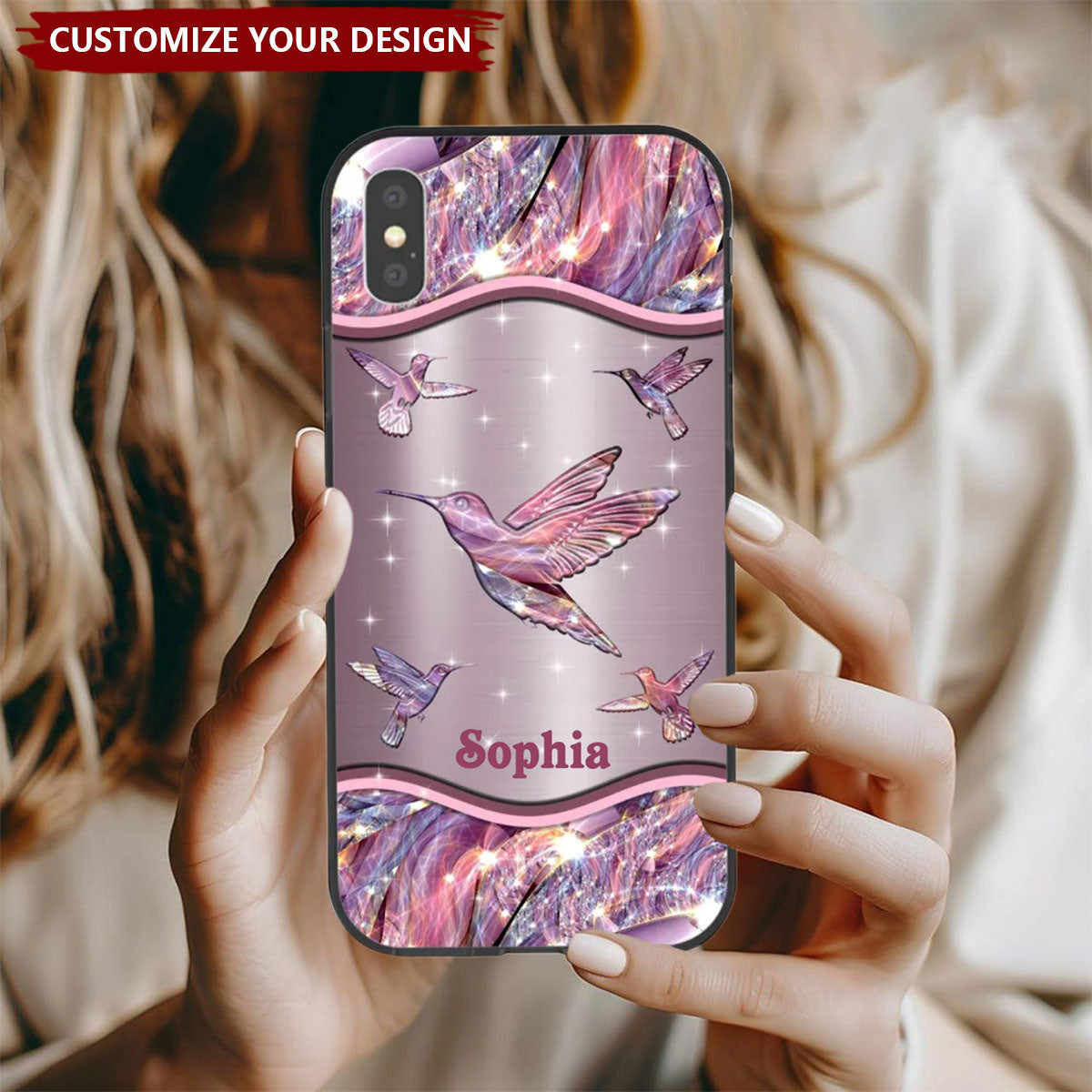 Personalized Hummingbird Phone Case - Gift For Bird Lovers