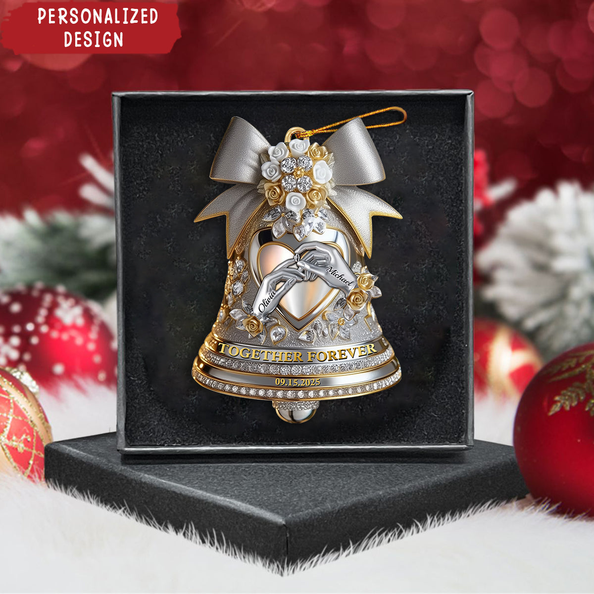 Together Forever - Personalized Couple Ornament