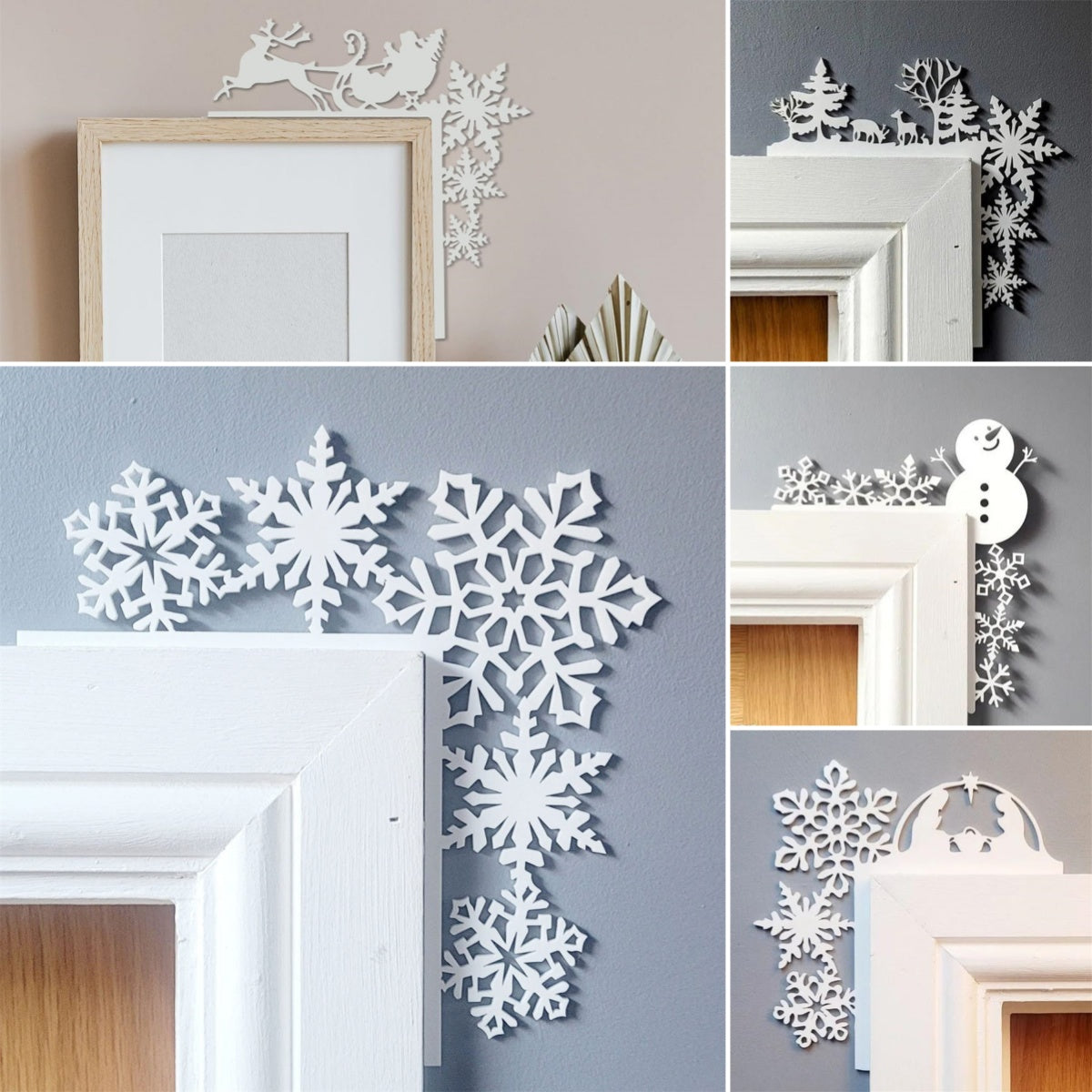 Metal Christmas Door Topper