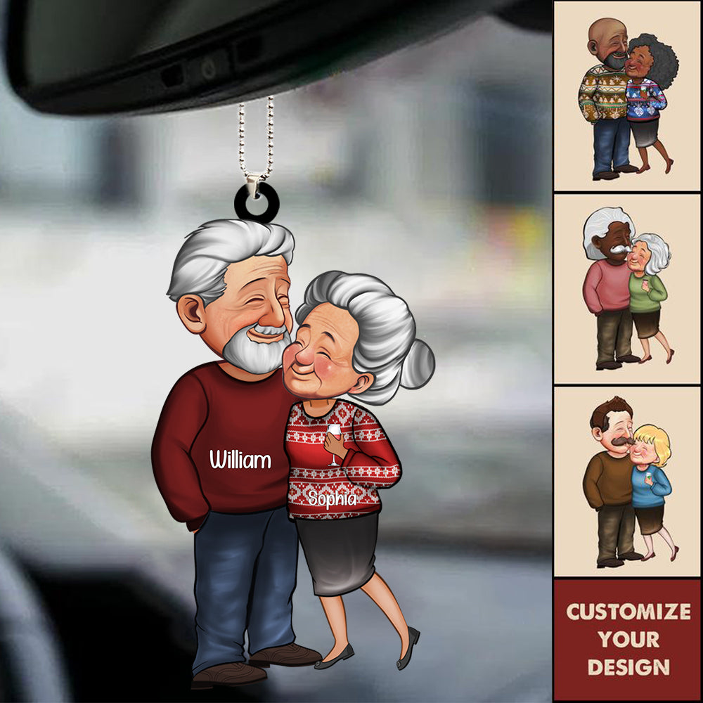 Grow Old With Me The Best Is Yet To Be - Personalized Acrylic Christmas / Car Hanging Ornament
