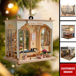 Personalized Pilates Studio Christmas Ornament Gift For Pilates Teacher Or Enthusiast